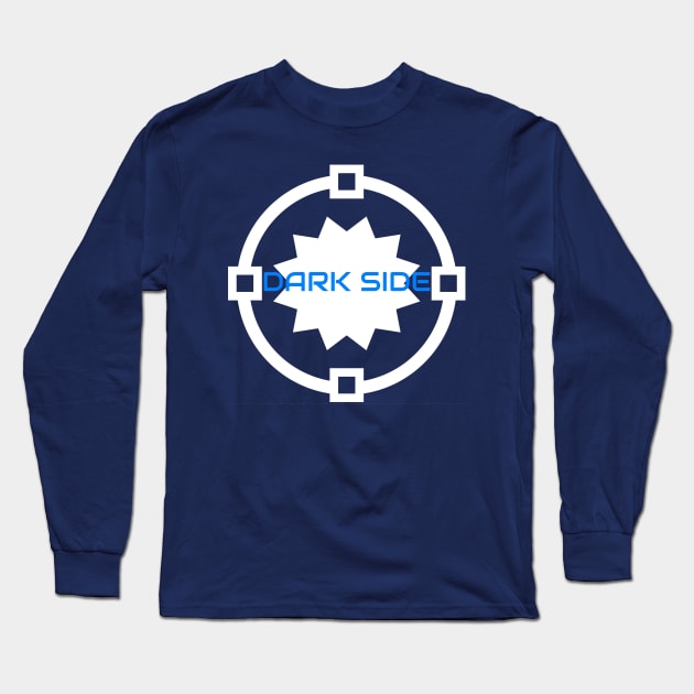 Dark side blue Long Sleeve T-Shirt by tjagatic